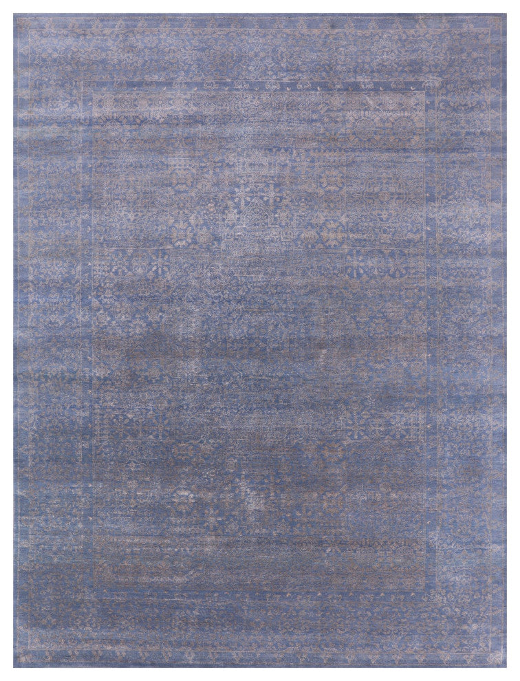 Persian Wool and Silk Hand-Knotted Rug 9' 1" X 12' 0" Q6338