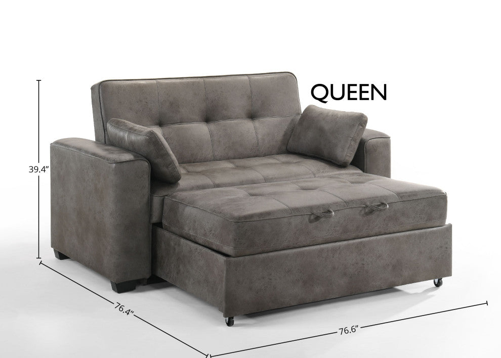 Brooklyn Sofa Sleeper, Stone, Queen