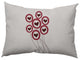 Love Balloons Valentines Indoor/Outdoor Lumbar Pillow, Gray, 14x20"
