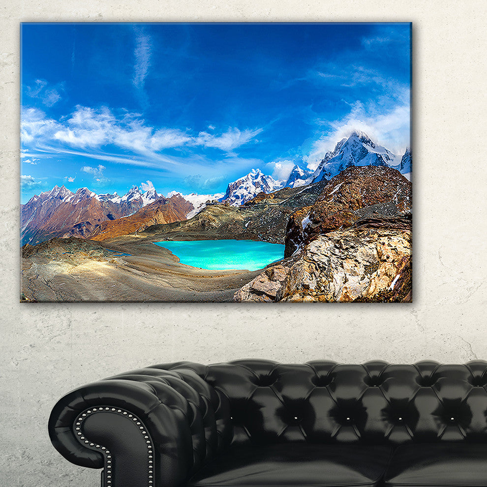 "Enchanting Swiss Alps Mountains" Landscape Wall Art, 1 Panel, 60"x28"