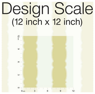Scalloped Stripe Wallpaper