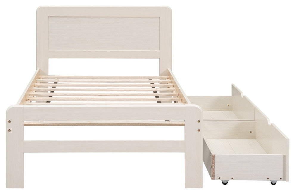 Gewnee Modern Design Twin Size Platform Bed Frame