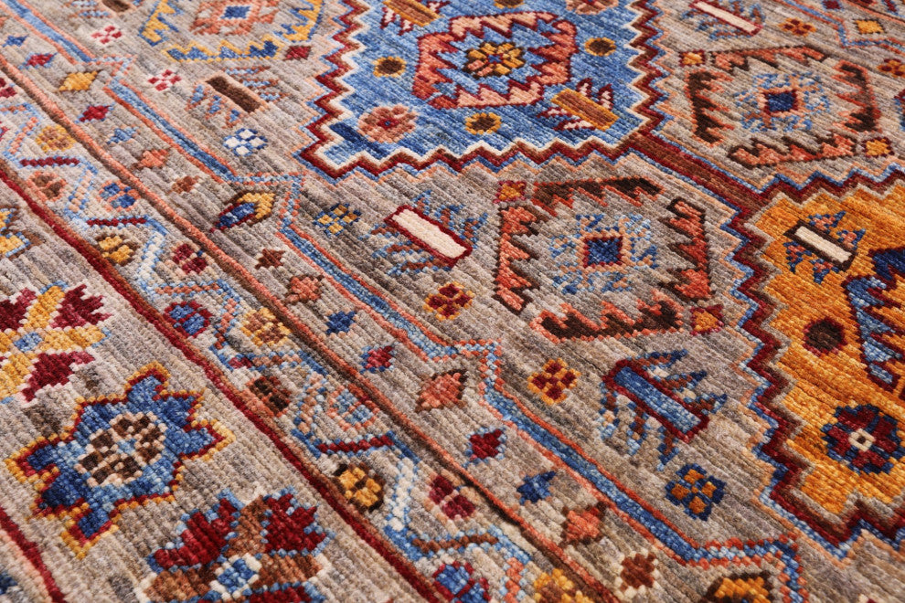 4' 10" X 7' 0" Super Kazak Khorjin Handmade Rug Q7452