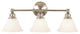Taylor 3-Light Wall Sconces, Polished Nickel