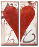 Heartwork "Cameryn" 2-Piece Canvas Art Set, 30"x12"