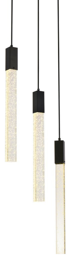 Wade 3-Light Pendant, Black