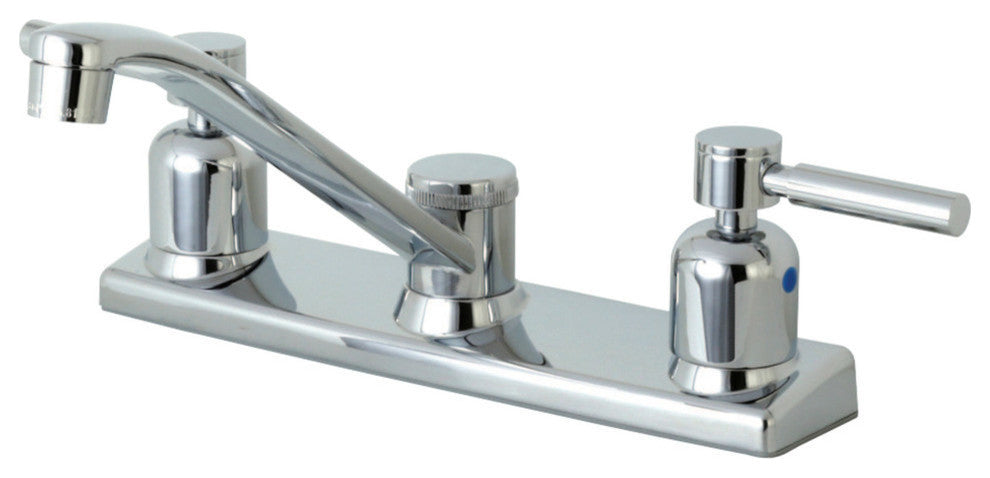 Kingston Brass 8" Centerset Kitchen Faucet, Polished Chrome
