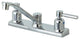 Kingston Brass 8" Centerset Kitchen Faucet, Polished Chrome