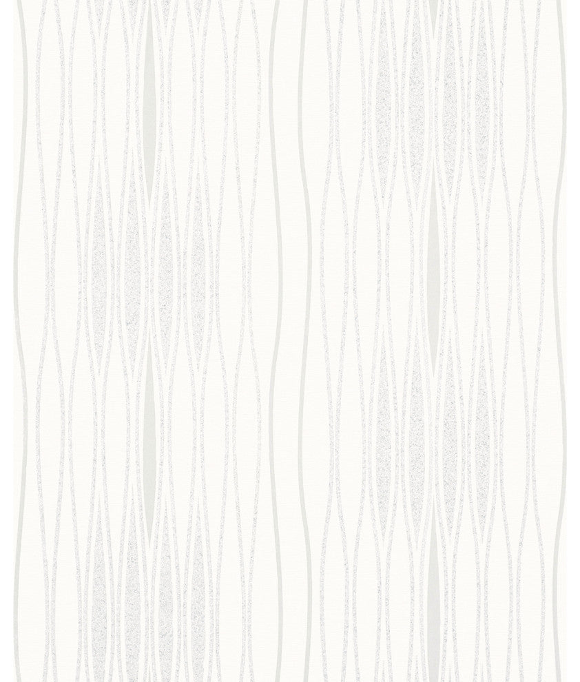 Plain Modern Textured Wallpaper Featuring Oval Stripes, 81835