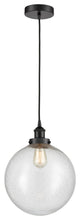 Innovations 616-1PH-BK-G204-12-LED 1-Light Mini Pendant, Matte Black