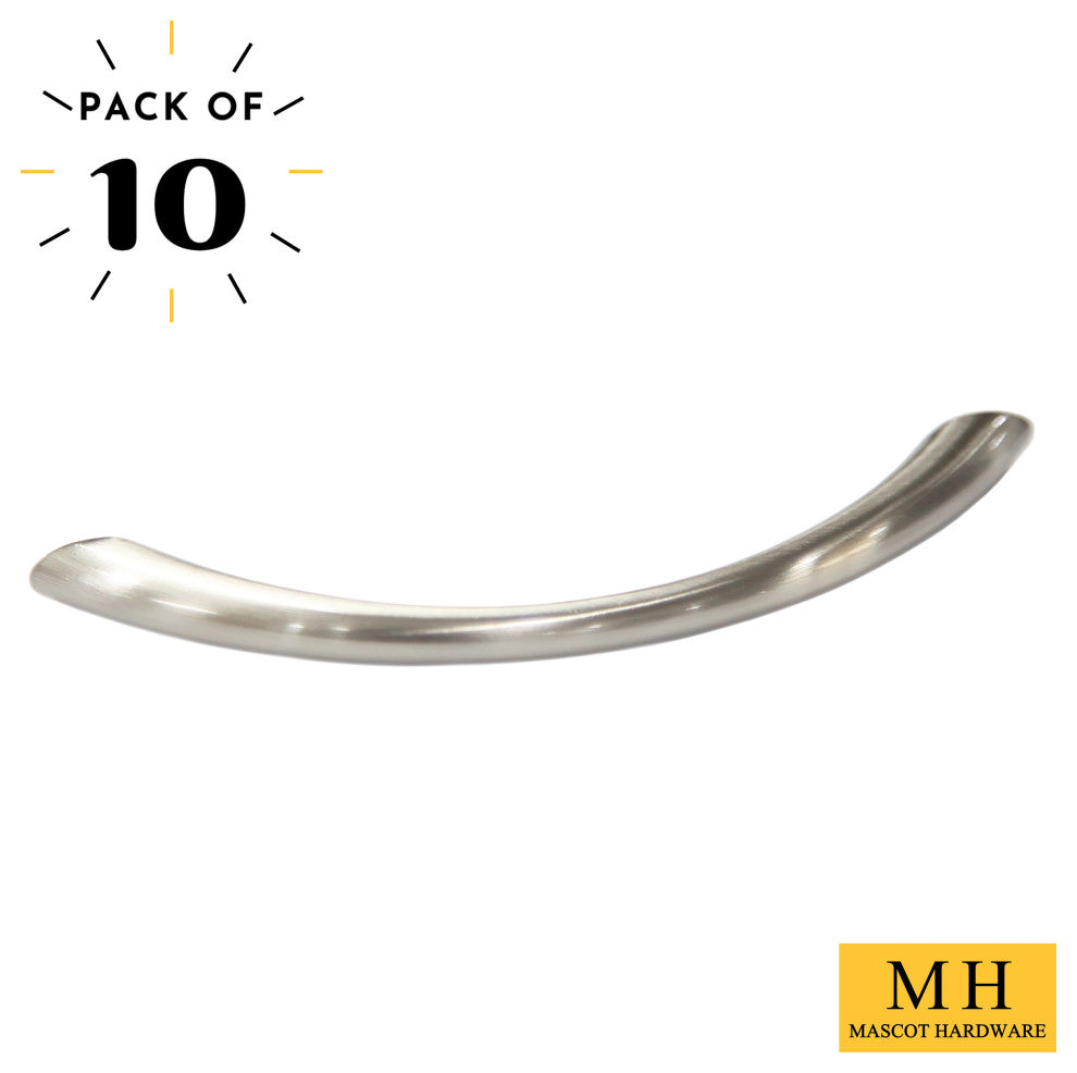 Mascot Hardware 3 in CTC  Smooth Satin Nickel Drawer Pull - Pack of 10