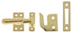 Genuine Solid Brass Small Casement Fastener, Polished Brass