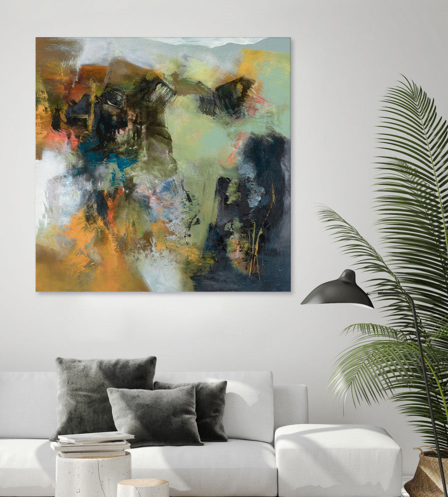 Rock Corral - 72 x 72 by Emilia Arana