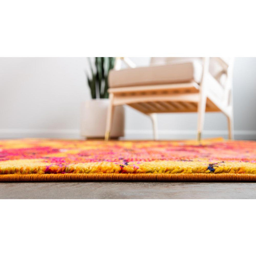 Rug Unique Loom Estrella Yellow Rectangular 3' 3 x 5' 3