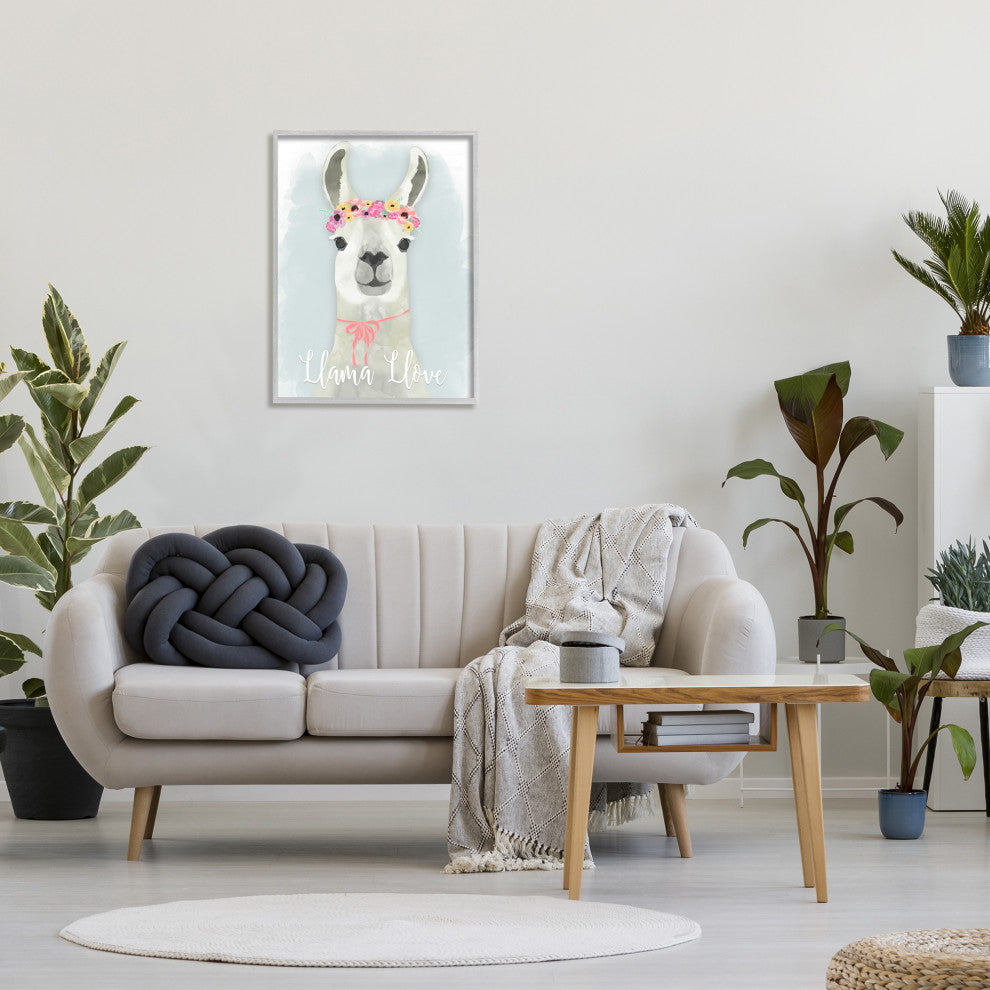 Llama Love Pink Flower Tiara, 24 x 30