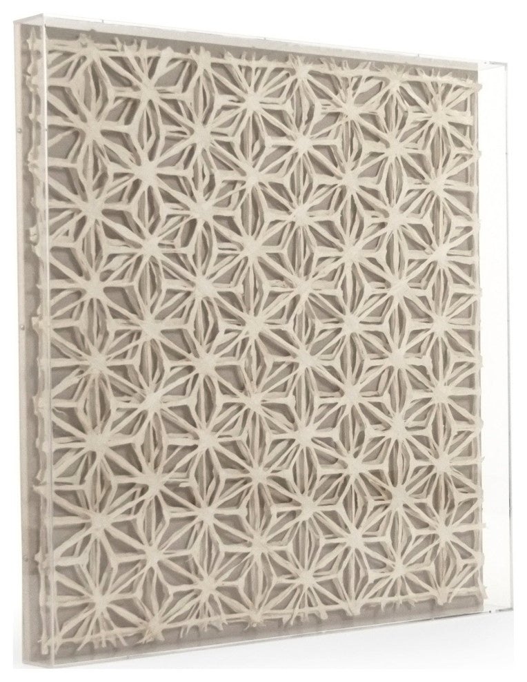 Abstract Paper Acrylic Framed Art