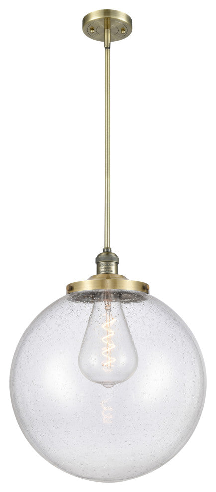 Beacon Pendant, Antique Brass, Seedy