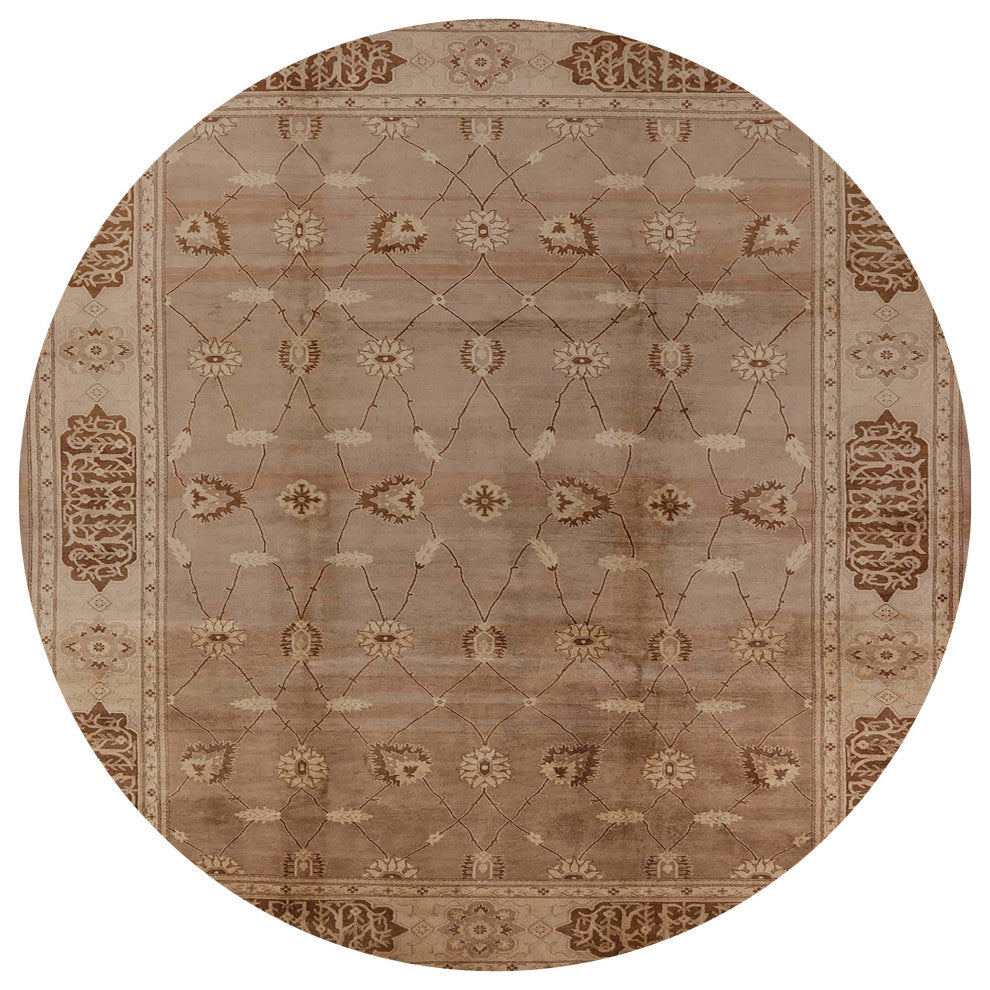 Ahgly Company Indoor Round Mid-Century Modern Area Rugs, 4' Round