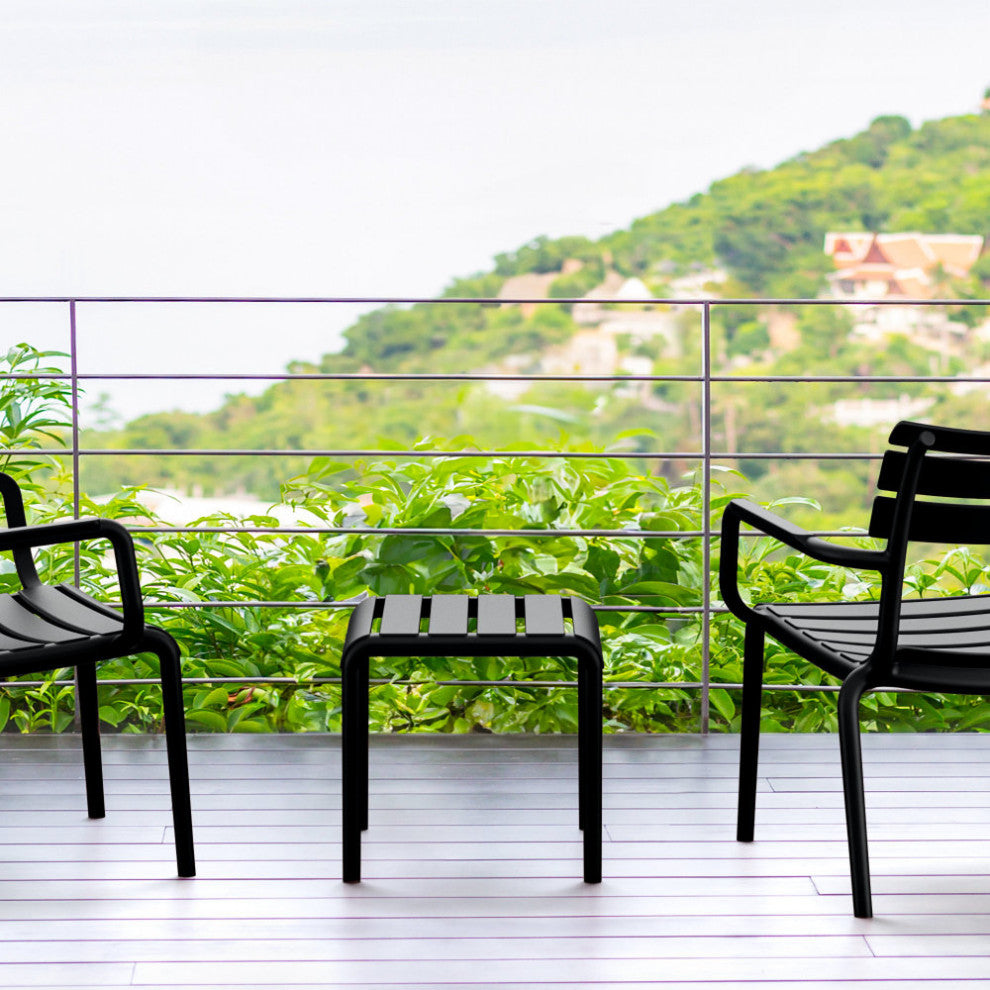 Paris Outdoor Side Table Black