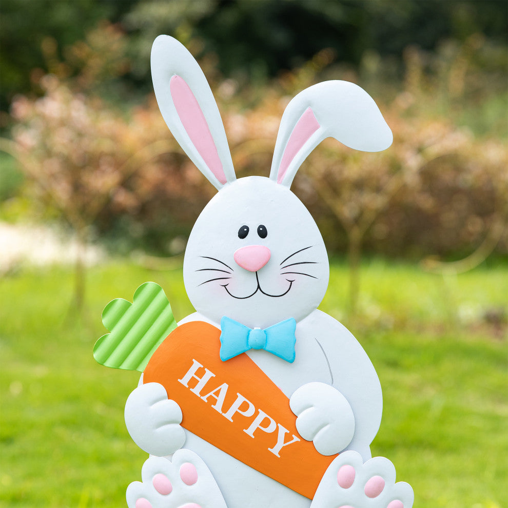 30"H Easter Metal Bunny Yard Stake