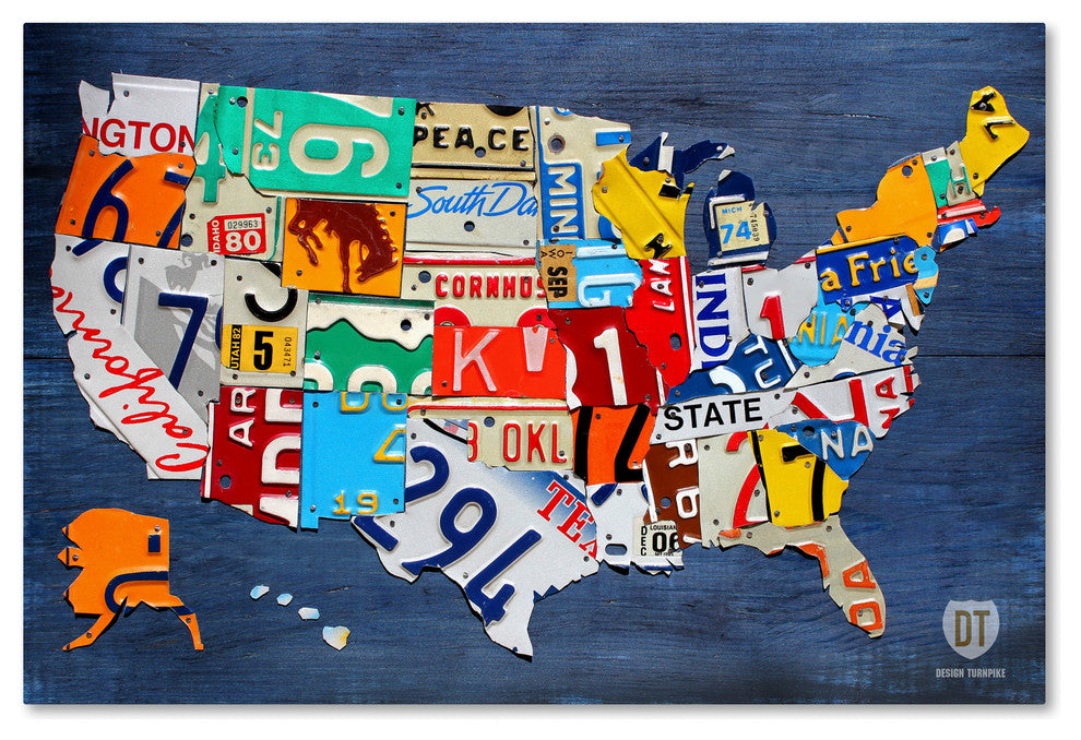 "USA Map" Canvas Art by Design Turnpike