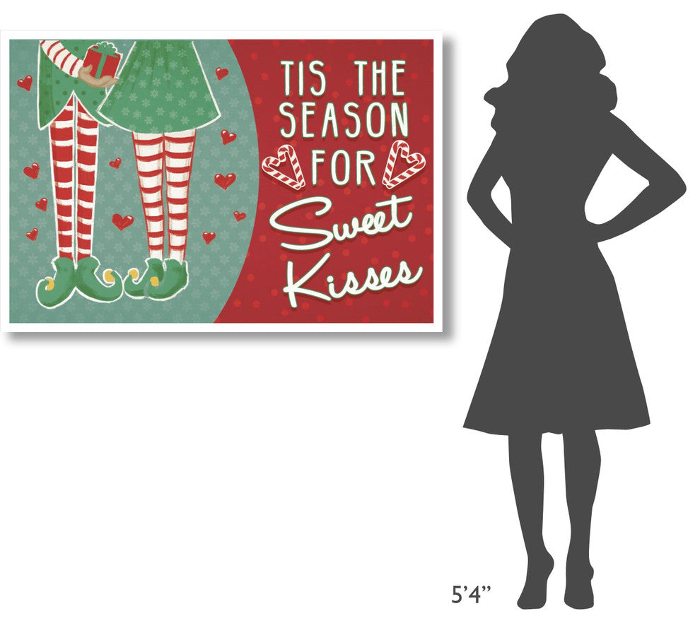 "Retro Christmas III Bright" Digital Paper Print by Janelle Penner, 50"x34"