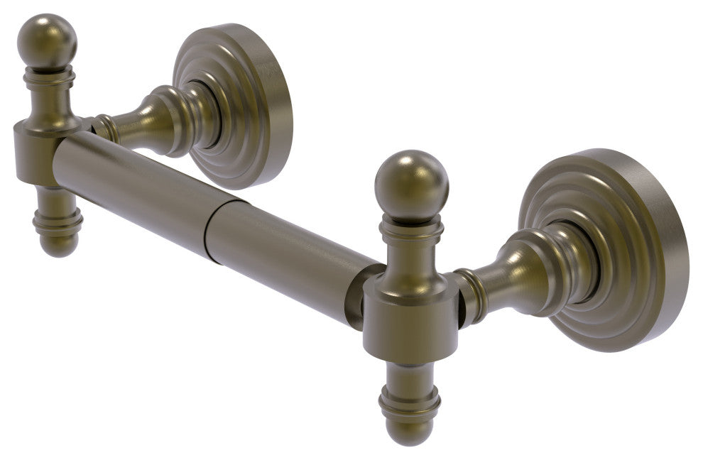 Retro Wave 2 Post Toilet Tissue Holder, Antique Brass