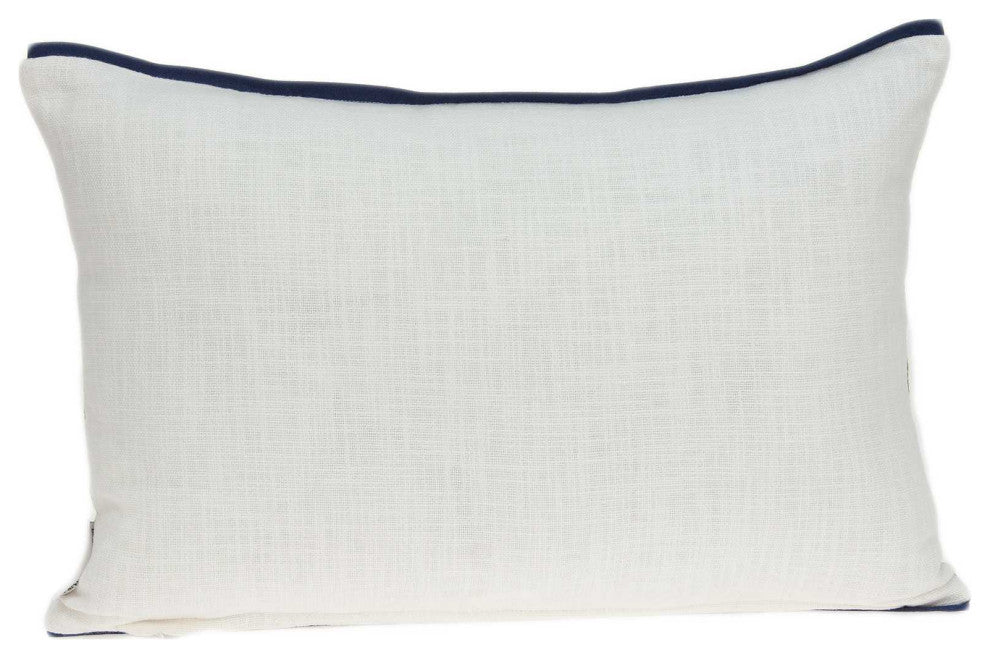 HomeRoots 20" x 0.5" x 14" Tropical Green Cotton Pillow Cover