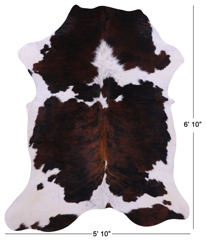 6' 10" X 5' 10" Natural Cowhide Rug C1655