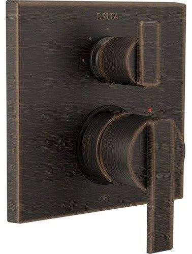 Delta Ara AngularValve Trim, 3-Setting Integrated Diverter, Venetian Bronze