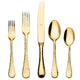 Epoque Flatware Set, Gold, 20 Pcs.
