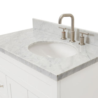 Ariel F037SRCWOVO Hamlet 37" - Black / Carrara White Top