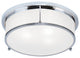 Matteo Lighting M14903CH Three Light Flush Mount, Chrome Finish