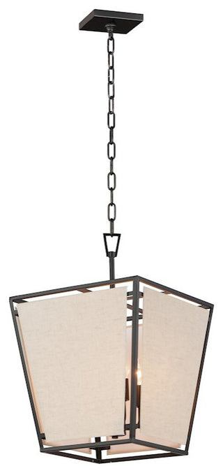 Maxim Lighting Montauk 4-Light Pendant, Black, 20264CVBK