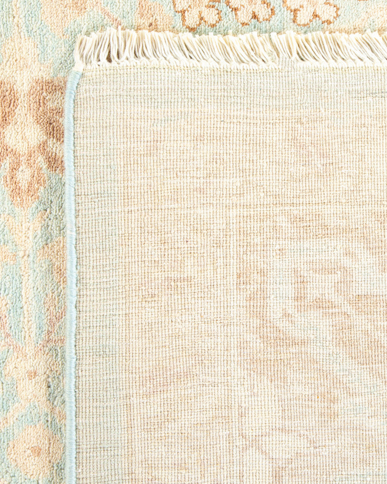 Lucille, One-of-a-Kind Hand-Knotted Area Rug Light Blue, 8'4"x9'10"