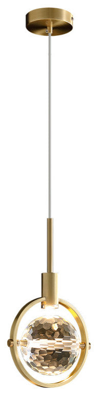 MIRODEMIÂ® Varigotti | Modern Crystal Gold LED Chandelier, Sphere