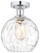 Innovations 616-1F-PC-G1215-8 1 Light Semi-Flush Mount, Polished Chrome