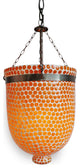 Orange Mosaic Bucket Pendant, Small