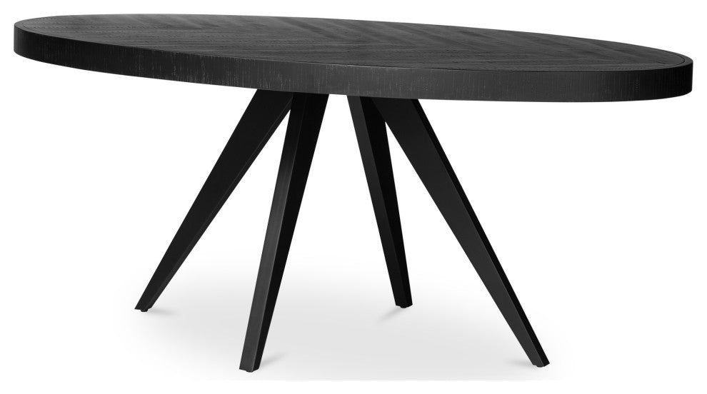Parq Oval Dining Table Black