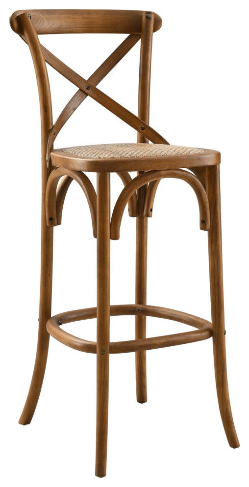 Gear Bar Stool, Walnut
