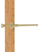 Carolina Crystal Retractable Pullout Garment Rod, Unlacquered Brass