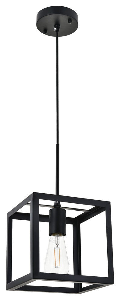 Black Finish 1-Light Pendant