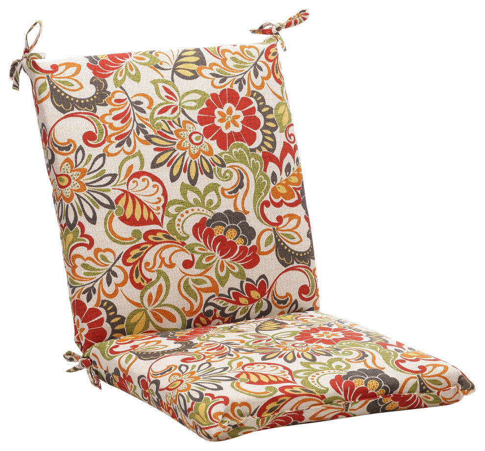 Zoe Multicolor Squared Corners Chair Cushion