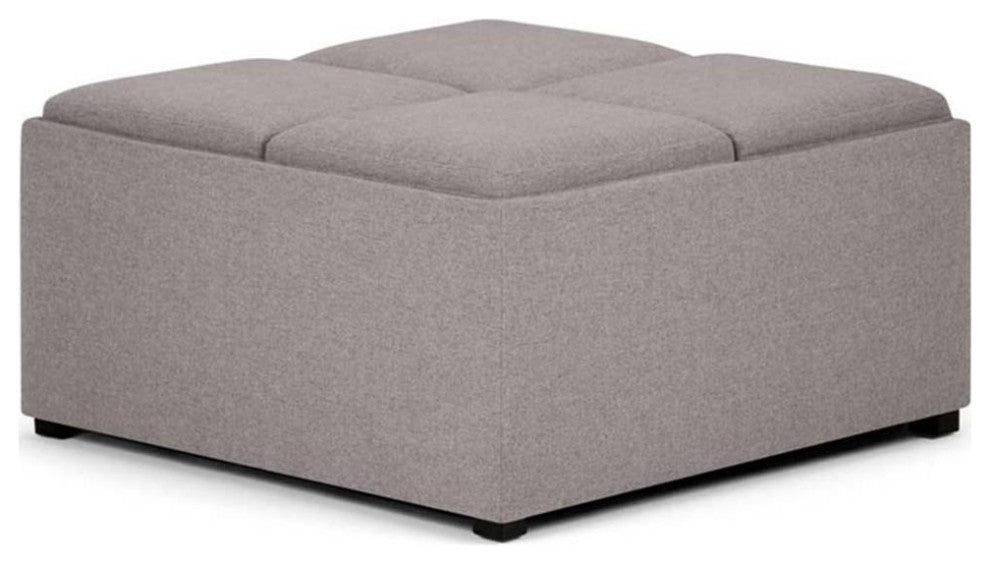 Avalon Square Coffee Table Storage Ottoman