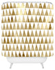 Georgiana Paraschiv Triangle Pattern Gold Shower Curtain, Standard