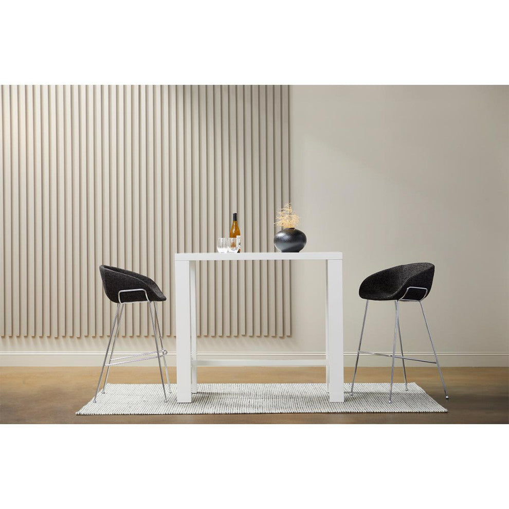 Abby Bar Table Top, High Gloss White