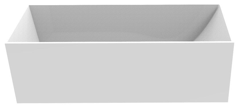 Badeloft Modern, Body Forming, Stone Resin, Freestanding Bathtub, Matte White