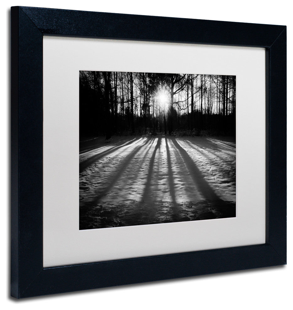 PIPA Fine Art 'Winter Shadows' Matted Framed Art, 14x11