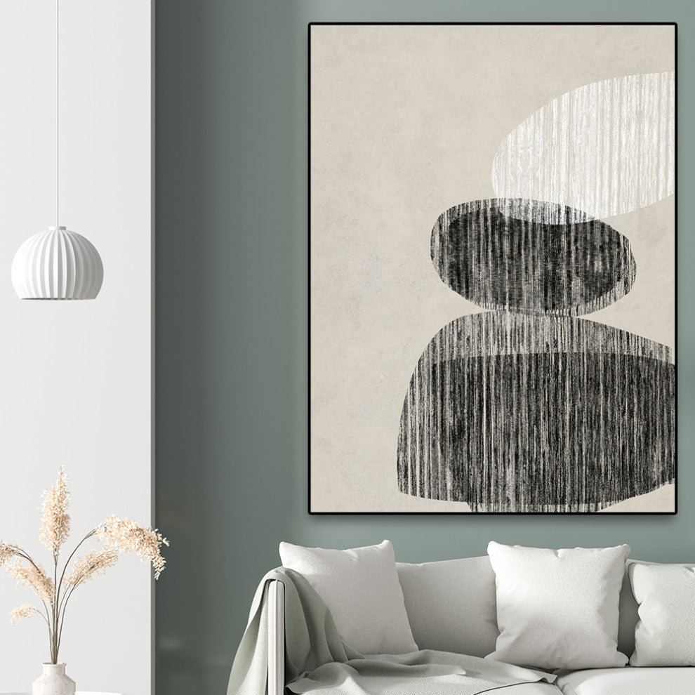 "Nested II" Oversized Framed Canvas, 60" x 40"
