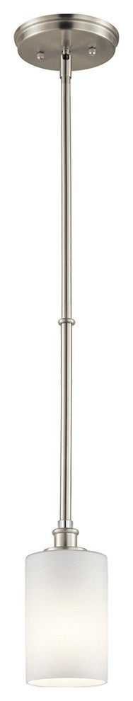 Transitional Joelson Mini Pendant, Brushed Nickel